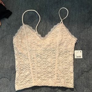 NWT Free People Intimately Tank Top in Cream